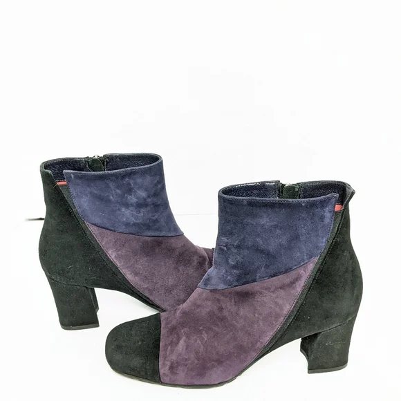 Paolo Linea suede 3 tone ankle boots - Picture 16 of 16